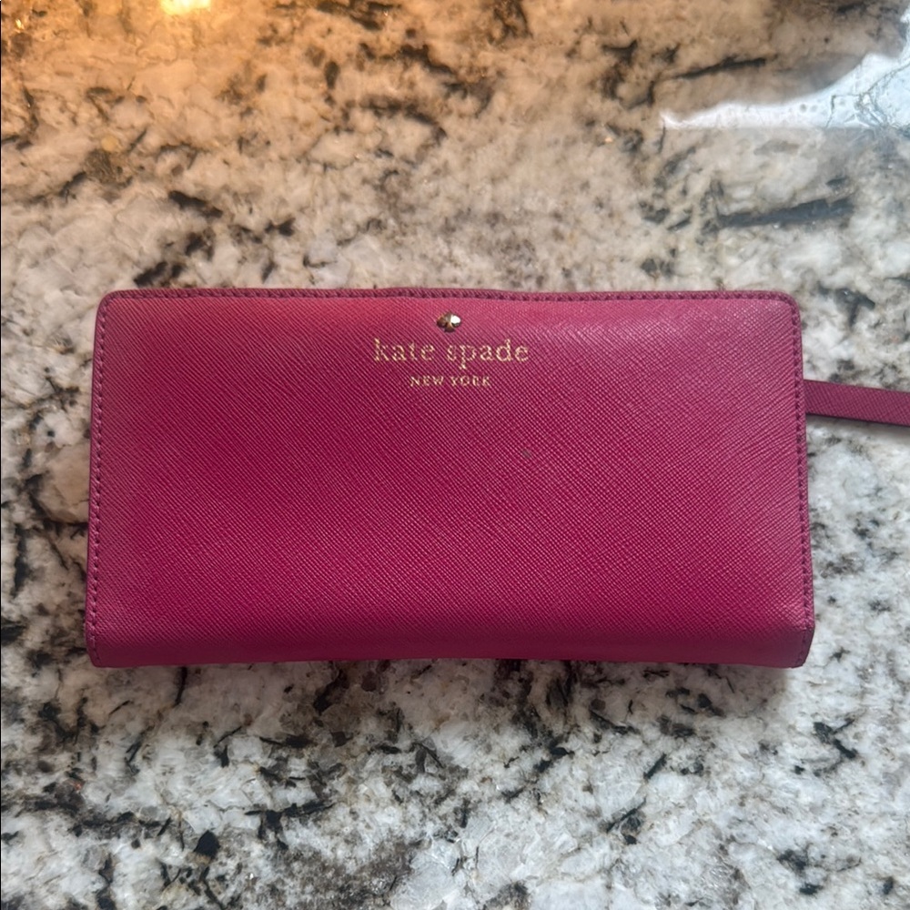 Kate Spade Lacey Red Plum Wallet